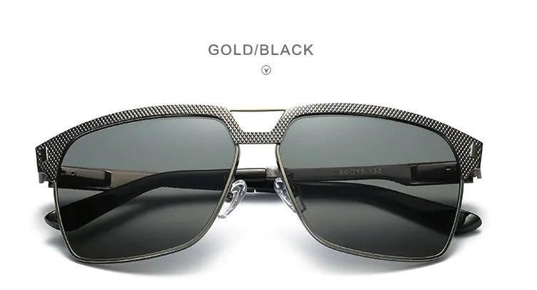 Retro Polarized Sunglasses for Men with Spring Legs