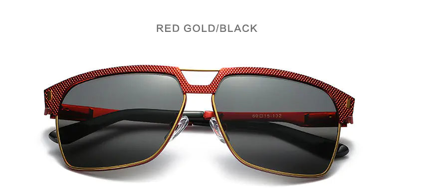 Retro Polarized Sunglasses for Men with Spring Legs