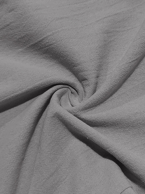 Men's Loose Casual Relaxed Straight Linen Naples Gurga Breathable Trousers