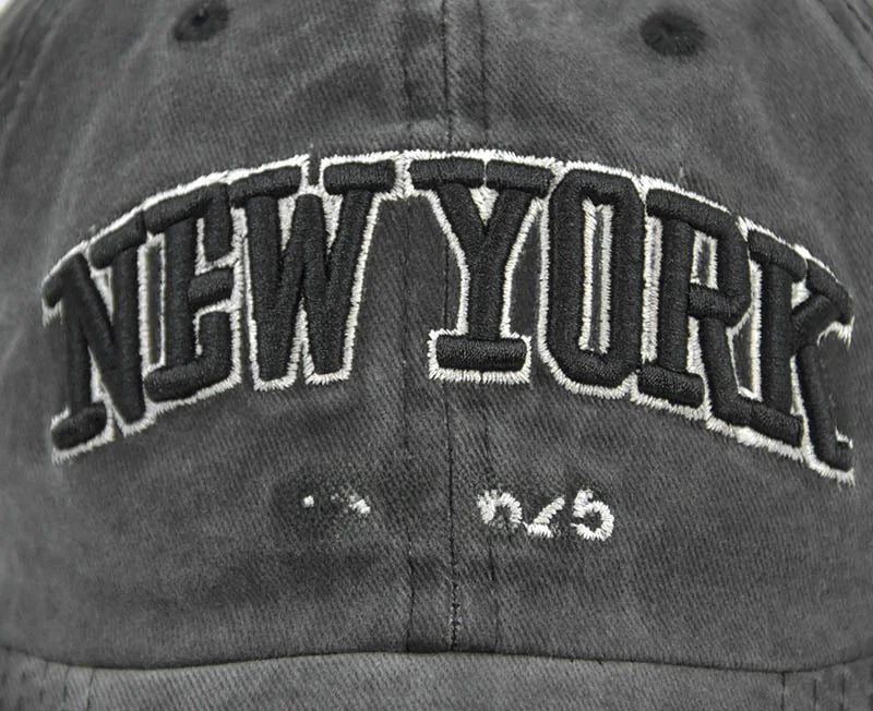 New York Embroidered Cotton Baseball Cap
