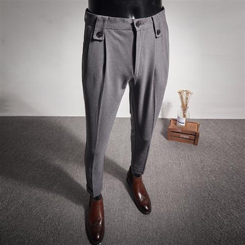 Nouvelle Robe Daffaires Pantalon Mode PlisCostume Pantalon Streetwear Pantalon Costume Homme