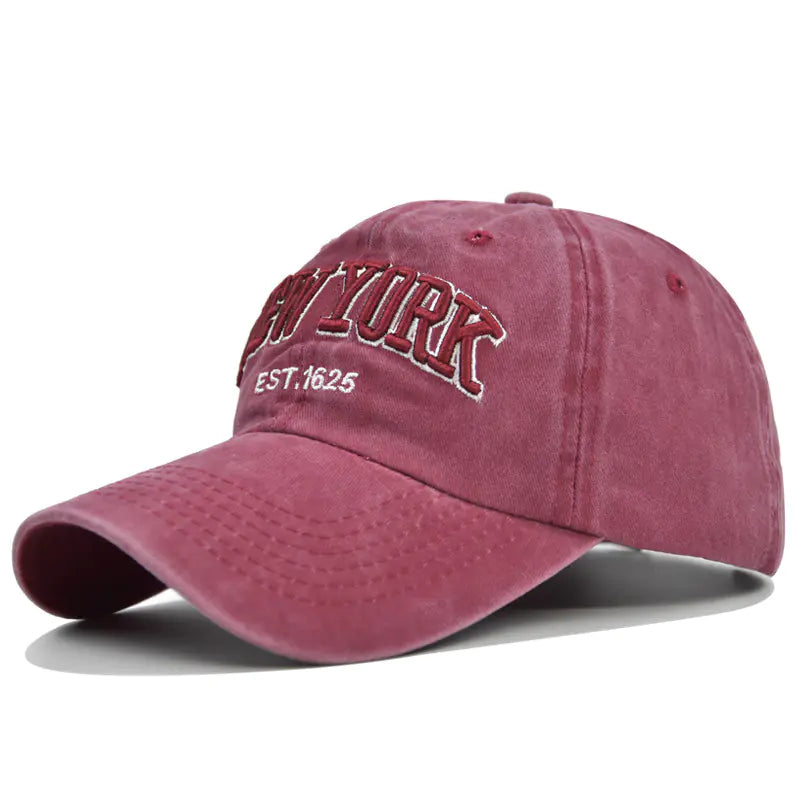 New York Embroidered Cotton Baseball Cap