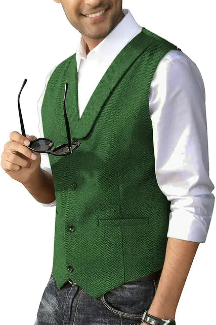 Slim Cashmere Blend Men's Casual Business Vest