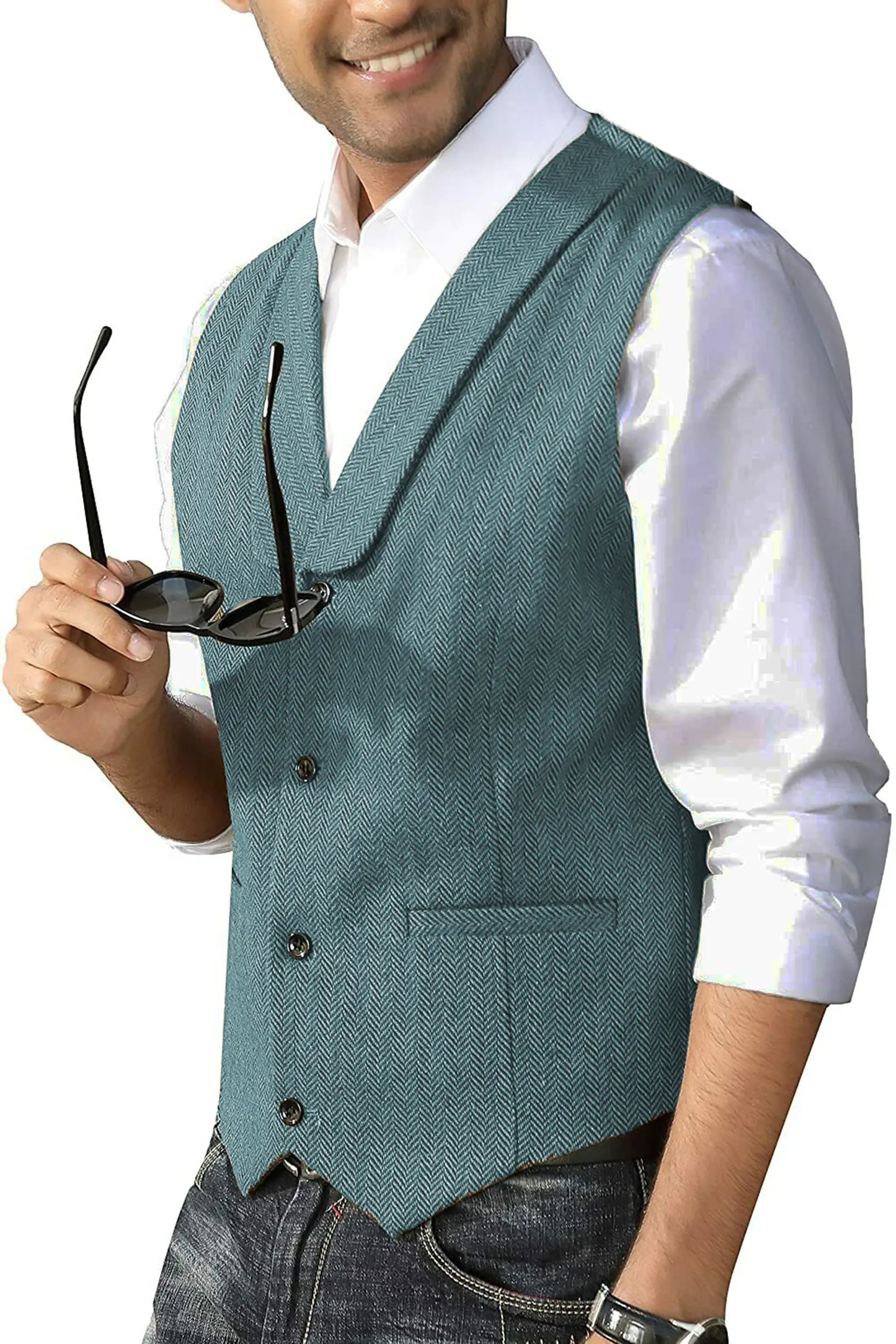Slim Cashmere Blend Men's Casual Business Vest