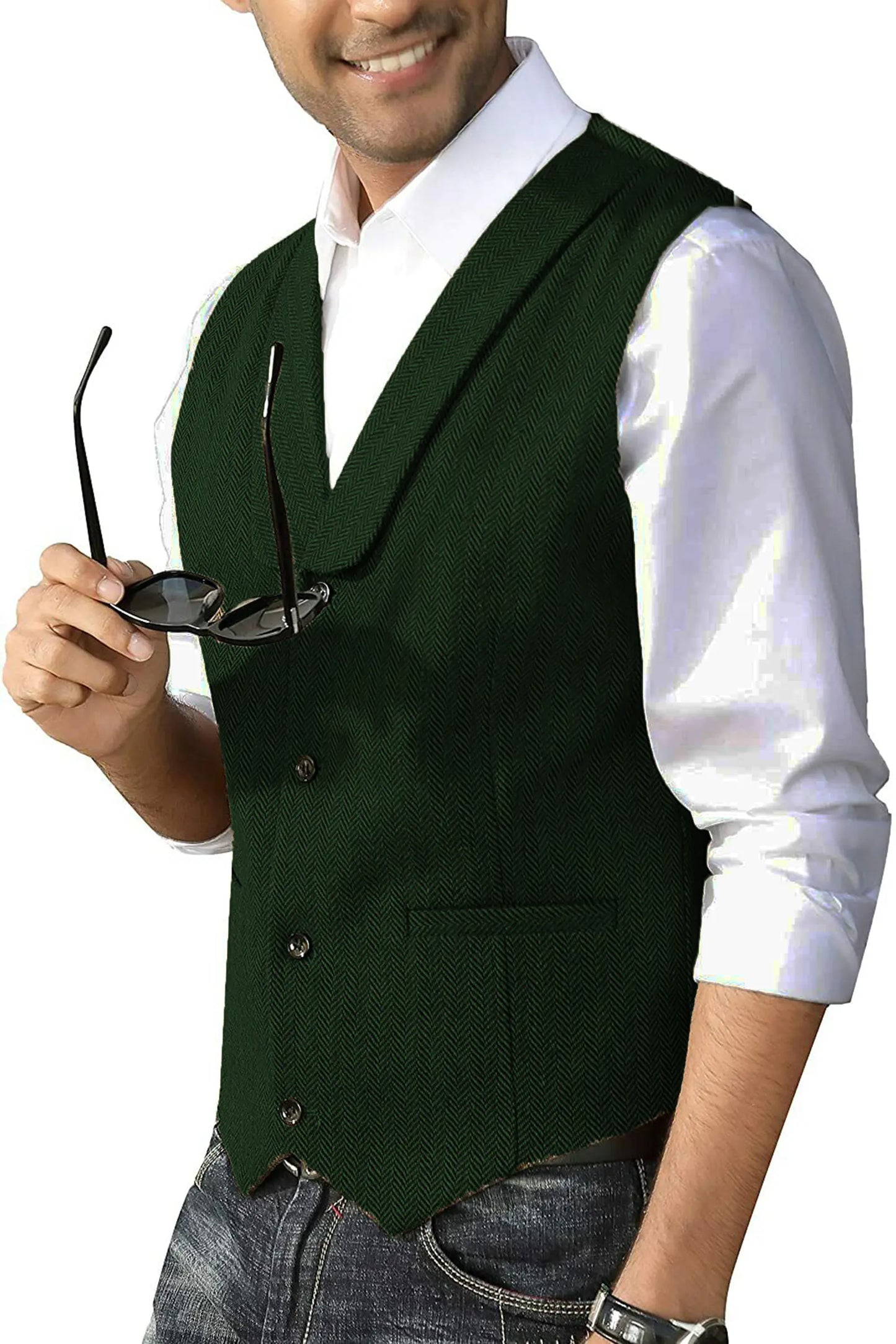 Slim Cashmere Blend Men's Casual Business Vest