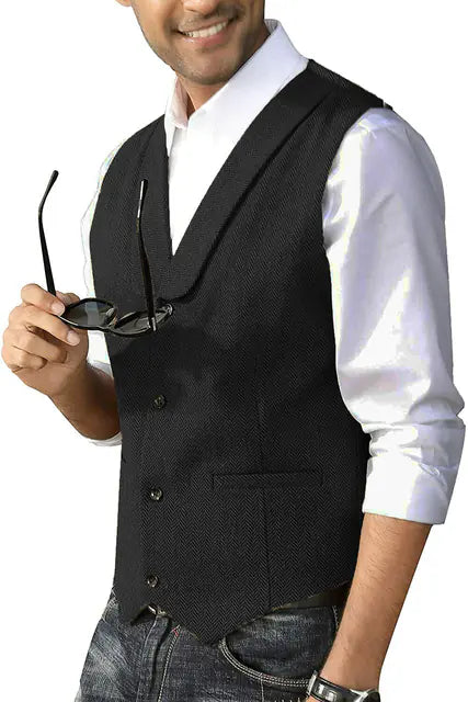 Slim Cashmere Blend Men's Casual Business Vest